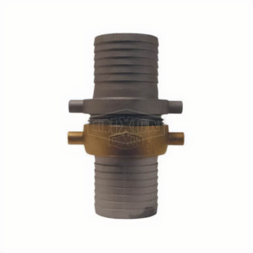 Dixon® CAB250N King™ Short Shank Suction Coupling with Brass Nut, 2-1/2 in Nominal, NST End Style, 6-29/32 in L, Domestic
