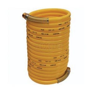 Dixon® CC3825 Coil-Chief Self-Storing Air Hose, 3/8 in Nominal, MNPT End Style, 25 ft L, 165 psi Working, Nylon