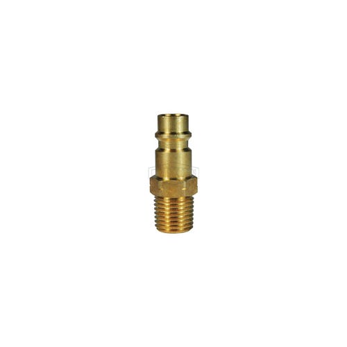Dixon® CJ3M4-B CJ Series High Flow Male Quick Disconnect Pneumatic Plug, 1/2-14 Nominal, Quick Disconnect Plug x NPTF, 300 psi Pressure, Brass