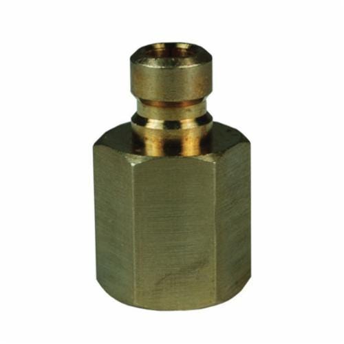Dixon® CM3F3-B CM Series Industrial Interchange Quick-Disconnect Nipple, 3/8-18 x 3/8 in Nominal, Quick Disconnect Plug x FNPT, Brass