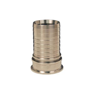 Dixon® CSSR150-3A Sanitary Crimp Stem, 1-1/2 in Nominal, Clamp End x Hose Shank End Style, 316 Stainless Steel