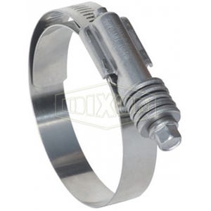 Dixon® CT400L Constant Torque Worm Gear Clamp, 3-1/4 to 4-1/8 in Clamp, Stainless Steel Band, Carbon Steel Bolt, Domestic