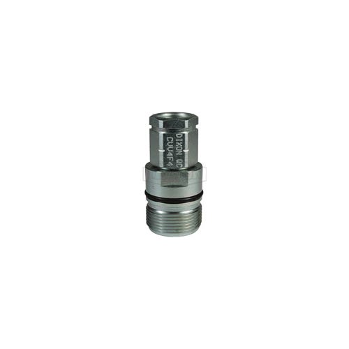 Dixon® CVV4F4 DQC CVV European Interchange Female Plug, 1/2-14 Nominal, Female NPTF, Steel