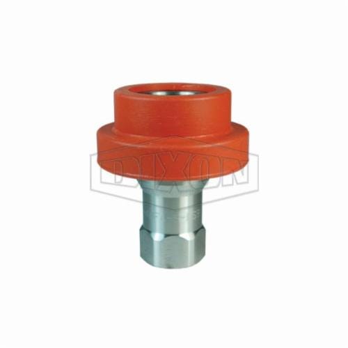 Dixon® D-4HF4-S-FSB H Series Interchange Food Grade Silicone Flanged Coupling, 1/2-14 Nominal, FNPT, 303 Stainless Steel, Domestic