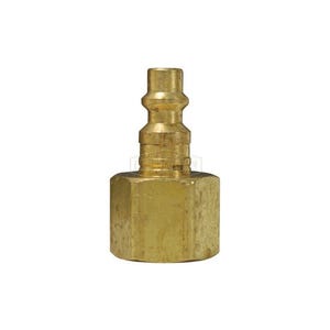 Dixon® D2F3-B DF Series Industrial Female Quick Connect Plug, 3/8-18 Nominal, Quick Disconnect Plug x NPTF, 300 psi Pressure, Brass, Domestic