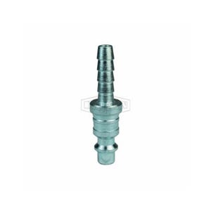 Dixon® D2S2.5 DF Series Industrial Quick Disconnect Pneumatic Plug, 1/4 in Nominal, Quick Disconnect Plug x Standard Hose Barb, 500 psi Pressure, Steel