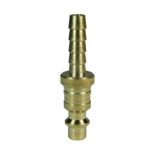 Dixon® D4S6-B DF Series Industrial Quick Disconnect Pneumatic Plug, 1/2 in Nominal, Quick Disconnect Plug x Standard Hose Barb, 500 psi Pressure, Brass