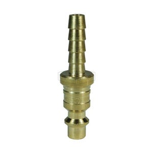Dixon® D4S6-B DF Series Industrial Quick Disconnect Pneumatic Plug, 1/2 in Nominal, Quick Disconnect Plug x Standard Hose Barb, 500 psi Pressure, Brass