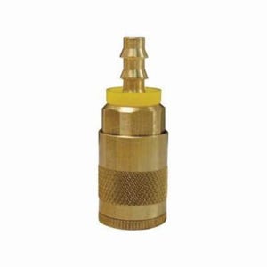 Dixon® DC244L Tru-Flate Air Chief Automotive Quick Connect Coupler x Hose Barb, 1/4 in Nominal, 300 psi Pressure, Brass