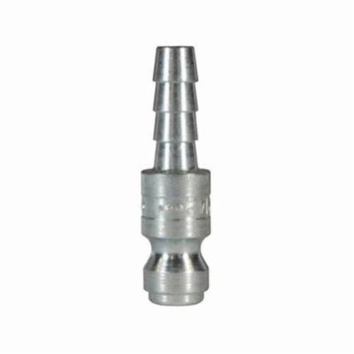 Dixon® DCP144 Tru-Flate Air Chief Automotive Quick Connect Plug, 1/4 in Nominal, Quick Connect Plug x Hose Barb, 300 psi Pressure, Steel, Domestic