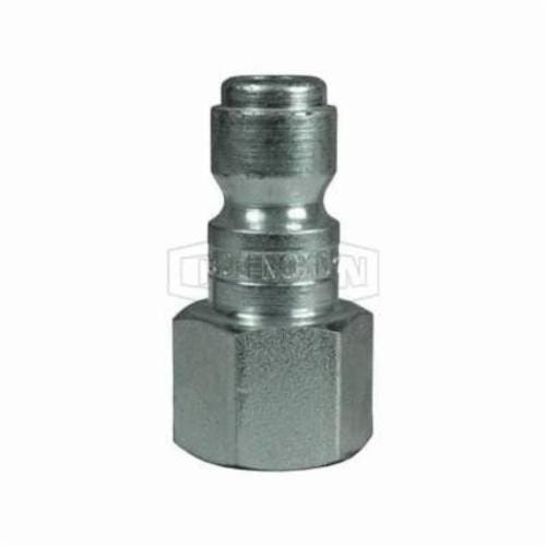Dixon® DCP223 Tru-Flate Air Chief Automotive Female Quick Connect Plug, 3/8-18 Nominal, Quick Disconnect Plug x NPTF, 300 psi Pressure, Steel, Domestic
