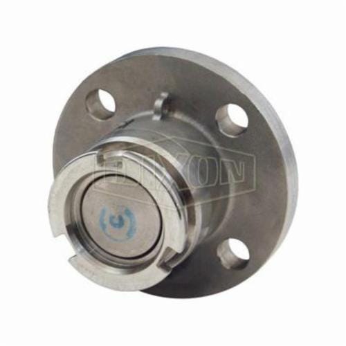 Mann-Tek by Dixon® DDA100SSFL Mann Tek Dry Disconnect Adapter Tank Unit with FKM (FPM) Seals, 1 in Nominal, Adapter x Class 150 ASA Flange End Style