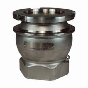 Mann-Tek by Dixon® DDA600SS Mann Tek Dry Disconnect Adapter Tank Unit with FKM (FPM) Seals, 6 in Nominal, Adapter x FNPT End Style, 316 Stainless Steel