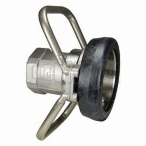 Mann-Tek by Dixon® DDC400SS Mann Tek Dry Disconnect Coupler Hose Unit with FKM (FPM) Seals, 4 in Nominal, Coupler x FNPT End Style, 316 Stainless Steel