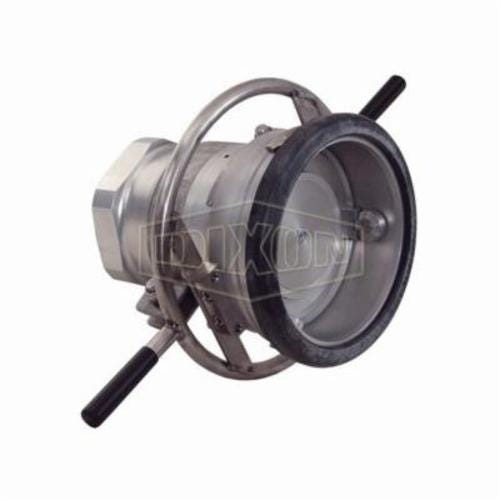 Mann-Tek by Dixon® DDC600AL Mann Tek Dry Disconnect Coupler Hose Unit with FKM (FPM) Seals, 6 in Nominal, Coupler x FNPT End Style, Aluminum, Domestic