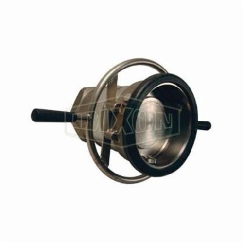 Mann-Tek by Dixon® DDC600SS Mann Tek Dry Disconnect Coupler Hose Unit with FKM (FPM) Seals, 6 in Nominal, Coupler x FNPT End Style, 316 Stainless Steel