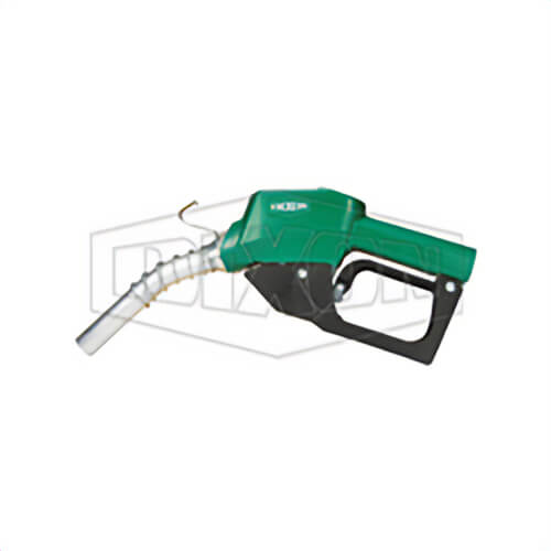 Dixon® DN7LOBF-NC Diesel Service Farm and Consumer Nozzle Without Clip, 23 GPM, 3/4 in FNPT Inlet x 15/16 in Spout Outlet, 20 psi