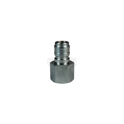 Dixon® E1F1-S DQC E Straight Through Interchange Female Plug, 1/8-27 Nominal, NPTF, 303 Stainless Steel