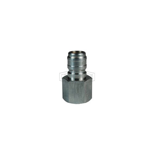 Dixon® E1F1 DQC E Straight Through Interchange Female Plug, 1/8-27 Nominal, NPTF, Steel