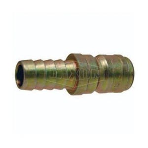 Dixon® E2S2 E Series Straight Through Interchange Quick-Connect Plug, 1/4 in Nominal, Hose Barb, Steel, Domestic