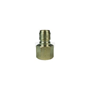 Dixon® E3BF3-B DQC E Straight Through Interchange Female Plug, 3/8-19 Nominal, BSPP, Brass