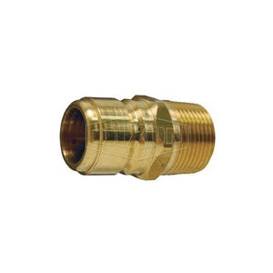 Dixon® E3M3-B Straight Through Interchange Quick Connect Plug, 3/8-18 Nominal, MNPT, Brass, Domestic