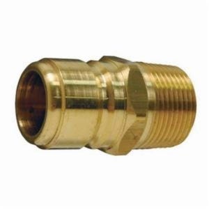 Dixon® E6M6-B Straight Through Interchange Quick Connect Plug, 3/4-14 Nominal, MNPT, Brass, Domestic