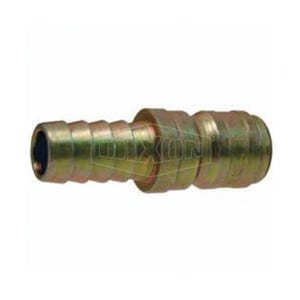 Dixon® E6S6 E Series Straight Through Interchange Quick-Connect Plug, 3/4 in Nominal, Hose Barb, Steel, Domestic