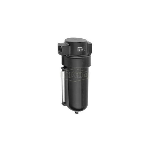 Dixon® F17-600A Jumbo Compressed Airline Filter with Automatic Drain and Pyrex® Sight Glass, 3/4 in Port, 325 scfm, 40 micron, 250 psig, -30 to 175°F 