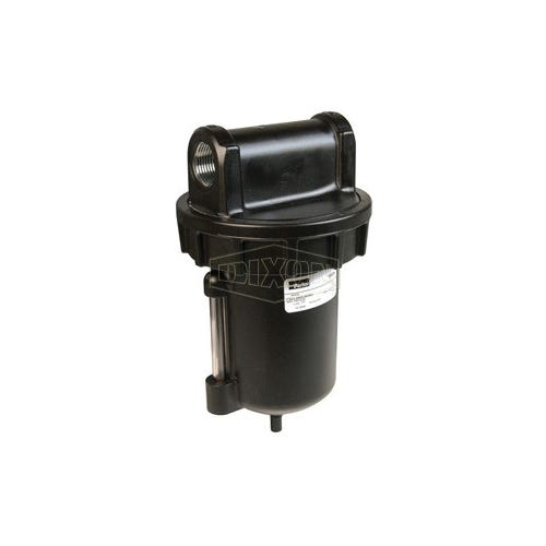 Watts by Dixon® F602-08WJR Hi-Flow Filter with Sight Glass, 1 in Port, 175 psig Pressure Range, 300 scfm Flow Rate, 40 micron, 40 to 120°F , Zinc Bowl