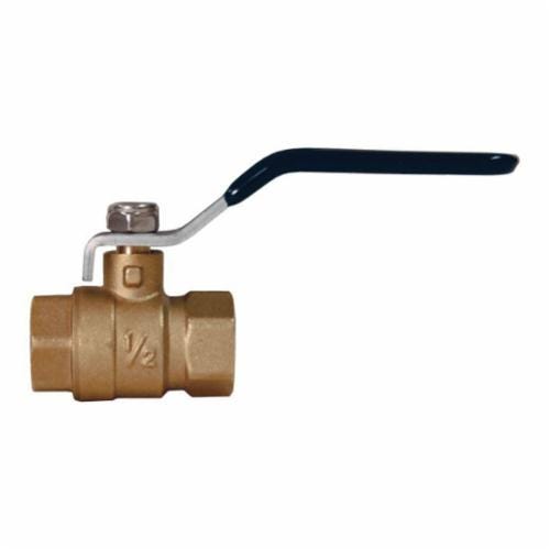 Dixon® FBVG100 Global Ball Valve, 1 in Nominal, FNPT End Style, Forged Brass Body, Full Port