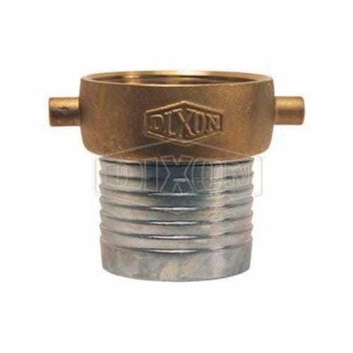 Dixon® FCSB400 King™ Short Shank Suction Coupling with Brass Nut, 4 in Nominal, Female NPSM End Style, 5-25/32 in L, Domestic