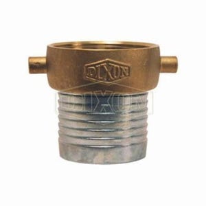 Dixon® FCSB400 King™ Short Shank Suction Coupling with Brass Nut, 4 in Nominal, Female NPSM End Style, 5-25/32 in L, Domestic