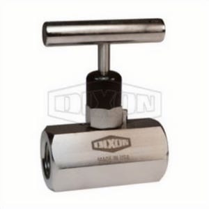 Dixon® FFS404 Mini Needle Valve, 1/2-14 Nominal, FNPT End Style, 316 Stainless Steel Body