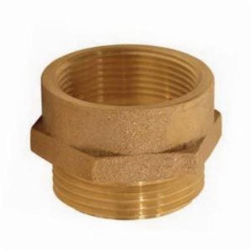 Dixon® The Right Connection FM2515F Reducer Hex Nipple, 2-1/2 x 1-1/2 in, FNPT x MNST, Cast Brass, Domestic