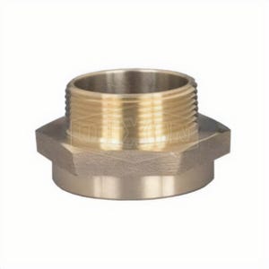 Dixon® FM3025F Reducing Hex Nipple, 3 x 2-1/2 in Nominal, Brass, FNPT x Male NH NST End Style, Domestic