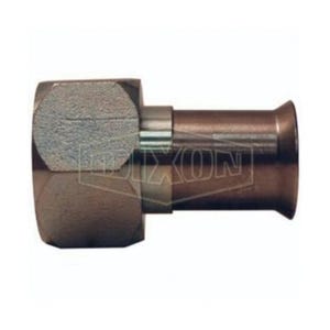Dixon® FMF750 Straight Hose Fitting, 1-1/16-12 x 3/4 in Nominal, 37° Female SAE/JIC x Weld End Style, Carbon Steel, Domestic