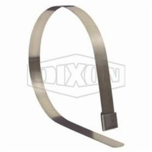 Dixon® FOS10 FO Series Center Punch Open End Band Clamp, 2-1/2 in ID x 0.022 in Thick, 300 Stainless Steel, Domestic