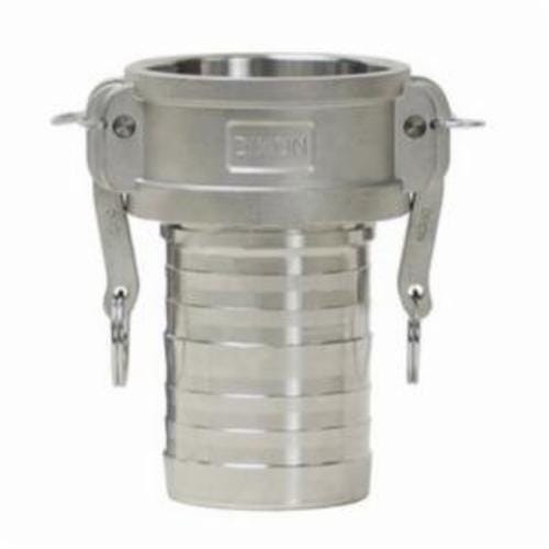 Dixon® G100-C-SSCR Global King® Crimp Type-C Cam & Groove Female Coupler with Buna-N Seal x Hose Shank End Style, 1 in Nominal