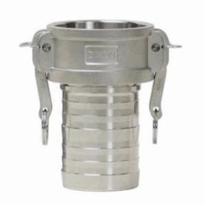 Dixon® G300-C-SSCR Global King® Crimp Type-C Cam & Groove Female Coupler with Buna-N Seal x Hose Shank End Style, 3 in Nominal