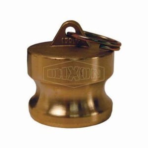 Dixon® G100-DP-BR Global Type DP Cam and Groove Dust Plug, 1 in Nominal, Brass, Domestic