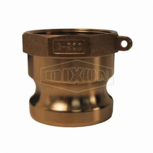Dixon® G125-A-BR Global Type A Cam and Groove Adapter, 1-1/4 in, Male Adapter x FNPT, Brass, Domestic