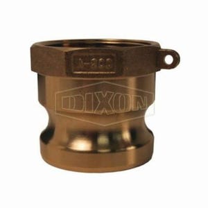 Dixon® G125-A-BR Global Type A Cam and Groove Adapter, 1-1/4 in, Male Adapter x FNPT, Brass, Domestic