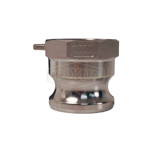Dixon® G150-A-SS Type A Cam and Groove Adapter, 1-1/2 in, Male Adapter x FNPT, 316 Stainless Steel, Import
