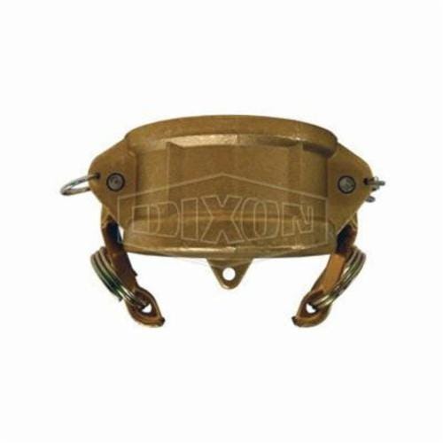 Dixon® G150-DC-BR Global Type DC Cam and Groove Dust Cap with Buna Seal and Brass Handle, 1-1/2 in, Brass, Domestic