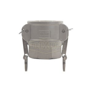 Dixon® G200-D-SS Type D Cam and Groove Coupler, 2 in Nominal, Female Coupler x FNPT End Style, 316 Stainless Steel, Import