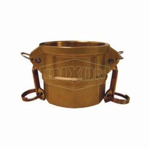 Dixon® G250-D-BR Global Type D Cam and Groove Coupler, 2-1/2 in Nominal, Female Coupler x FNPT End Style, Brass, Domestic