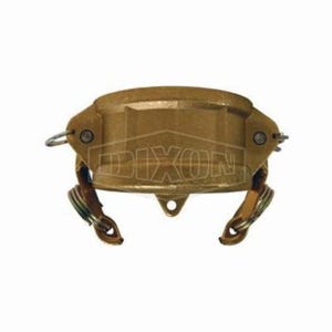 Dixon® G250-DC-BR Global Type DC Cam and Groove Dust Cap with Buna Seal and Brass Handle, 2-1/2 in, Brass, Domestic