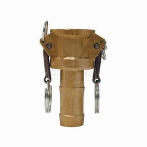Dixon® G300-C-BR Global Type-C Cam and Groove Coupler, 3 in Nominal, Female Coupler x Hose Shank End Style, Brass, Domestic