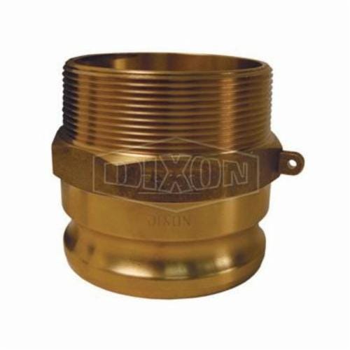 Dixon® G300-F-BR Global Type F Cam and Groove Adapter, 3 in, Male Adapter x MNPT, Brass, Domestic